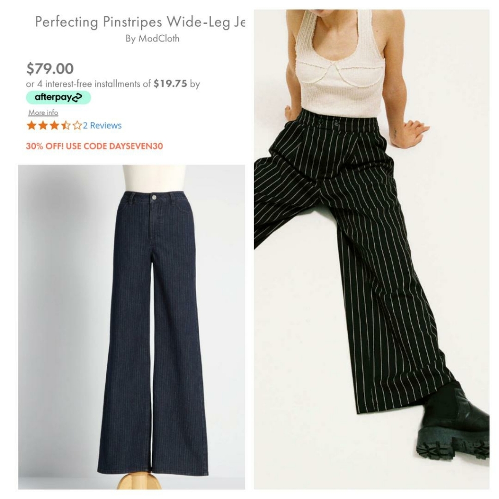 Pinstriped flare 42nd Street NEW YORK & CO Jeans